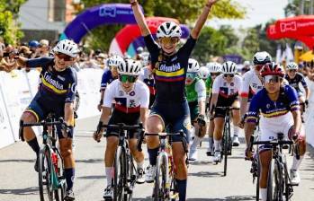 Salomé Vargas, de 17 años de edad, ya empieza a brillar en el ciclismo internacional. FOTO CORTESÍA ÁNDERSON BONILLA-CICLISMO EN LÍNEA