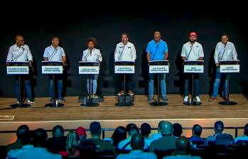 Debate de los candidatos a la Alcaldía de Apartadó organizado por EL COLOMBIANO y Teleantioquia. FOTO: El Colombiano