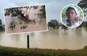 Las inundaciones en Necoclí, y los demás municipios del Urabá antioqueño, provocaron graves inundaciones. Entre ellas las que se arrastró al menor de 14 años que tuvo que ser rescatado. FOTOS: CORTESÍA Y TOMADA DE VIDEO