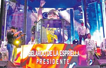 Abelardo de la Espriella se mostró en sus eventos públicos como un rebelde contra “los de siempre”. FOTO colprensa