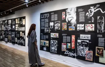 Esta es parte de la exposición filatélica en el Banco de La República. FOTO Julio César Herrera