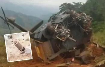 Así fue como cilindro bomba de Calarcá salió de la tierra para tumbar helicóptero que dejó 13 policías muertos en Amalfi, Antioquia