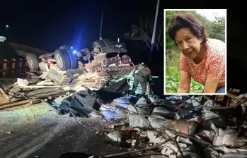 Rovira Collazos Collazos (detalle), de 86 años, fue la víctima del grave accidente ocurrido en la vía Medellín-Santa Fe de Antioquia. Era la mamá de la secretaria de Planeación de Cañasgordas, Adiela Reyes Collazos. FOTOS: CORTESÍA