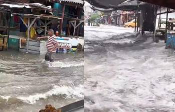 Las lluvias continuarán durante esta semana en diferentes sectores del Caribe colombiano, con posibles tormentas eléctricas y fuertes ráfagas de viento. FOTO: Captura de video, primero Barranquilla.