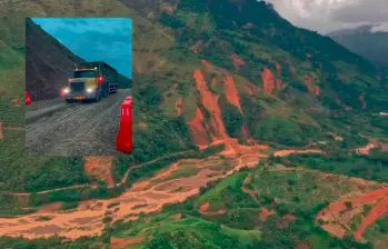 Por este sector de la Troncal del Café solo se permitirá el paso de vehículos cada tercer día y será para los de carga y organismos de socorro. Los demás deberán usar las rutas alternas. FOTO: Cortesía