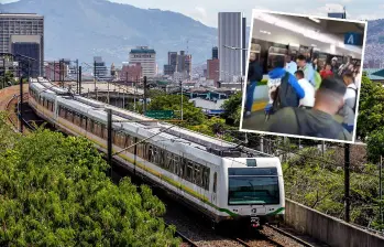 El metro está operando en todas las estaciones, pero con algunas demoras por el inconveniente con uno de sus trenes. También hubo una pelea en la estación San Antonio. FOTO: JUAN ANTONIO SÁNCHEZ
