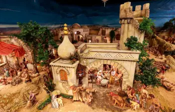 Este es el pesebre de la Catedral Metropolitana. FOTO: Manuel Saldarriaga