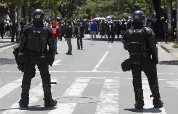 Descripción: Jornada de marchas en Medellin al tras cumplir dos meses desde que iniciaron las protestas a nivel nacional por las medidas de la reforma tributaria que imponia el gobierno Nacional.. Personajes: . Fecha de evento: 28/06/2021. Foto: Manuel Saldarriaga Quintero