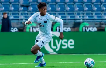 El futbolista Tobias Saliou Moi Séne, de 19 años, juega en el Asane de a segunda división de Noruega. Se formó en Vikingo. FOTO: TOMADA DEL X DE @Profuturstars 