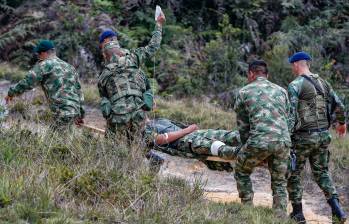 Los militares fueron objeto de ataques con aeronaves no tripuladas. Foto: Manuel Saldarriaga