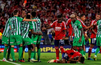 Hasta acá se han sacado 75 tarjetas rojas en la Liga. FOTO JAIME PÉREZ