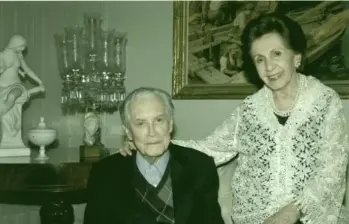 Dora Correa de Uribe y Gilberto Uribe Echavarría. FOTO: Cortesía Fundación Gilberto Uribe Echavarría. 