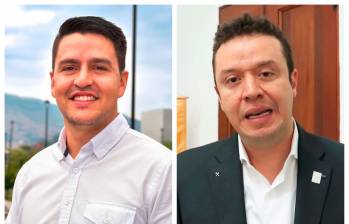 Sergio Andrés López (izq.) y Wilder Echavarría (der.) son los dos exfuncionarios de la alcaldía de Daniel Quintero que llegaron al Gobierno Nacional, ambos en calidad de asesores. FOTOS: CORTESÍA