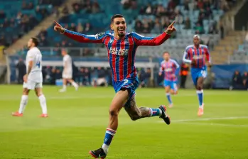 Daniel Muñoz, valorado en 25 millones de euros, de acuerdo con datos de Transfermarkt, ha disputado 74 partidos con el Crystal Palace desde que llegó en enero de 2024. Tiene contrato hasta junio del 28. FOTO GETTY