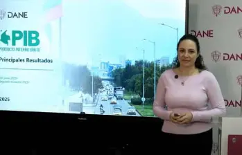 Piedad Urdinola, directora del Dane, presentó los datos del PIB a junio de 2025. FOTO tomada de YouTube