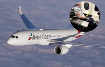 El vuelo de American Airlines fue desviado a Baltimore después de que un pasajero protagonizara un altercado y agrediera a otro viajero. FOTO: @SaadAbedine, American Airlines. 