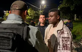 Alias “William” fue capturado en una vía de Pasto, la capital de Nariño. FOTO: CORTESÍA DE POLICÍA.