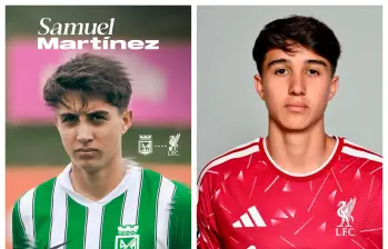 Samuel Martínez se convirtió en jugador del Liverpool inglés. FOTOS NACIONA Y LIVERPOOL