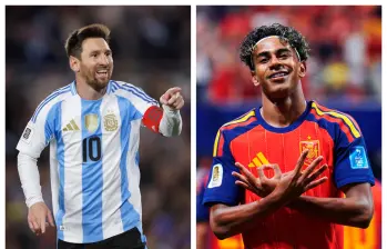 Messi y Yamal, dos de las máximas figuras que tendrá la final del Mundial. FOTOS GETTY