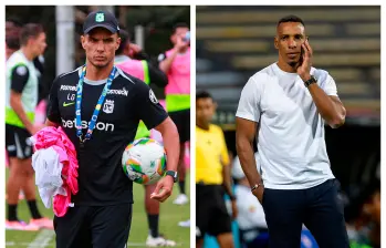 Lucas González y Amaranto Perea aprovechan este tiempo para ajustar sus ideas de juego. FOTOS MANUEL SALDARRIAGA Y CAMILO SUÁREZ