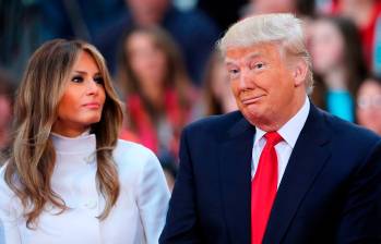 Melania y su esposo, Donald Trump. FOTO: Getty