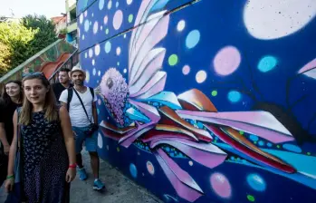 La Comuna 13 es el sector de Medellín más visitado por los turistas. FOTO: JAIME PÉREZ