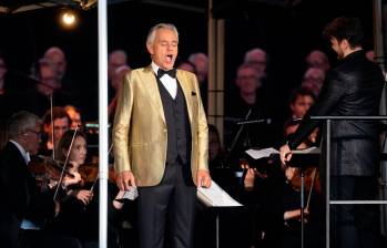 El concierto de Andrea Bocelli será el próximo 21 de febrero en el Estadio El Campín de Bogotá. Foto Getty. 