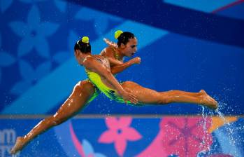 La Selección Colombia de natación artística logró el primer lugar del Suramericano disputado en Argentina. FOTO GETTY 