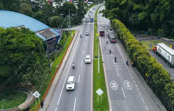 En la variante a Caldas se han presentado este año 23 siniestros viales. FOTO: Manuel Saldarriaga Quintero