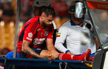 El delantero Francisco Fydriszewski es una de las bajas más sensibles con las que el Medellín encara los cuadrangulares. FOTO MANUEL SALDARRIAGA