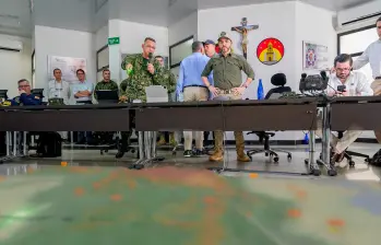 El presidente Abelardo de la Espriella durante el consejo de seguridad en Cúcuta. FOTO COLPRENSA