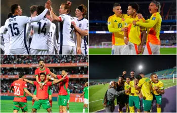 Inglaterra, Colombia, Marruecos y Sudáfrica son algunas de las 28 selecciones clasificadas al Mundial 2026. Fotos: GETTY