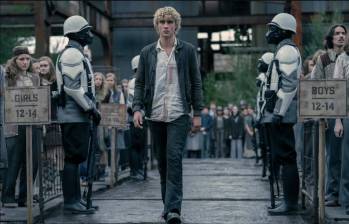 El actor Joseph Zada interpreta al joven Haymitch Abernathy. La película se estrenará el 20 de noviembre. FOTO cortesía