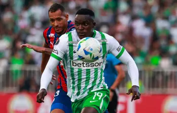 Kevin Viveros, entre las figuras de Nacional en Libertadores. Marcó en los últimos tres juegos por Libertadores. FOTO: Manuel Saldarriaga Quintero