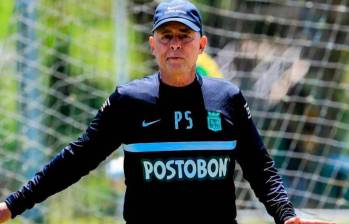 Pedro Sarmiento en el 2023 cuando dirigió al Once Caldas de Manizales. FOTO: JAIME PÉREZ