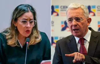 Duro enfrentamiento entre la jueza Sandra Heredia y Álvaro Uribe. FOTO: Captura de video y GETTY