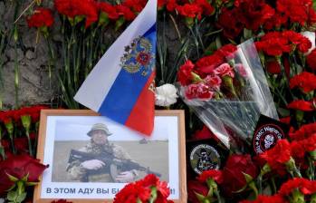 Yevgueni Prigozhin, su mano derecha Dmitri Utkin y el comandante operativo del grupo Valeri Chekalov murieron el miércoles cuando el avión en el que viajaban se estrelló cerca de Moscú. FOTO: AFP