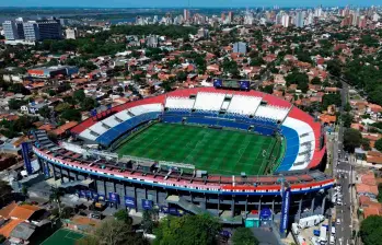 El estadio Defensores de Chaco será el escenario donde se jugará la final de la Copa Sudamericana este sábado entre Lanús y Atlético Mineiro. FOTO GETTY 