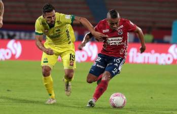 Independiente Medellín, que cayó (1-2) frente a Bucaramanaga en el Atanasio Girardot, está a tres puntos de asegurar su presencia dentro de los ocho. FOTO: Carlos Velásquez. 