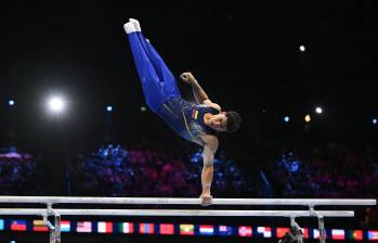 Ángel Barajas quedxó entre los cinco mejores gimnastas del munso. FOTO @MinDeporteCol