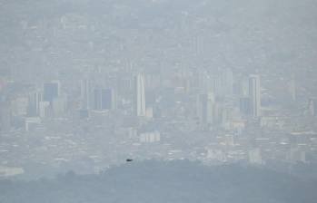 Así se ve la contaminación del aire en Medellín. Foto: Andrés Camilo Suárez Echeverry