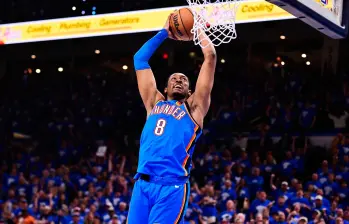 Jalen Williams ha mantenido un papel protagónico junto a Gilgeous-Alexander en las Finales de la NBA. FOTO: GETTY