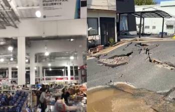 Equipos de emergencia inspeccionan los daños provocados por el terremoto de magnitud 7,1 que sacudió la isla de Kyushu, en el suroeste de Japón, donde decenas de personas resultaron heridas y varios edificios colapsaron. FOTO: tomadas de X. 
