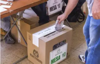 Se establece que solo habrá una única tarjeta electoral para todas las consultas. FOTO: EL COLOMBIANO