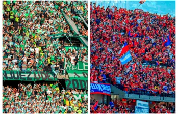 La respuesta de los hinchas de Nacional y Medellín durante el primer semestre, con sus asistencias al Atanasio, fue positiva. FOTOS CAMILO SUÁREZ