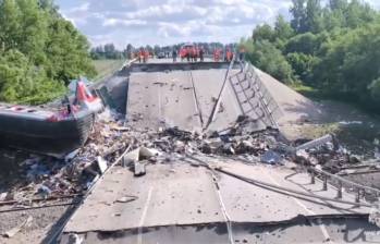 Rusia amaneció con puentes destruidos y otros daños que se estiman en 7.000 millones de dólares. Foto: Getty Images