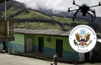 El Gobierno colombiano anunció el despliegue de sistemas antidrones en municipios del Cesar tras los recientes ataques contra la Fuerza Pública. Imagen de referencia. FOTO: Colprensa, Embajada de Estados Unidos en Bogotá. 