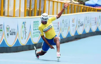 Medallistas mundiales como Kollin Castro hacen parte de la Selección Colombia y ya iniciaron sus celebraciones alcanzando medallas de oro en las pruebas del Panamericano. FOTO CORTESÍA FEDEPATIN 