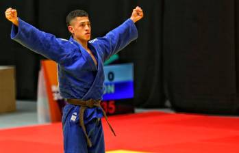 Jéronimo Pino logró la medalla dorada para Colombia en judo, que hoy tiene más pruebas. FOTO coc