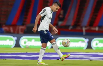 El delantero samario, Radamel Falcao García, jugó 29 partidos con Millonarios en el año que tuvo de contrato con el cuadro azul. FOTO: MANUEL SALDARRIAGA